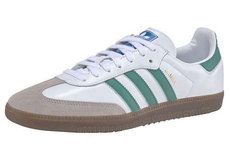 adidas schuhe weiß grün damen|adidas Originals – Samba – Sneaker in Weiß und .